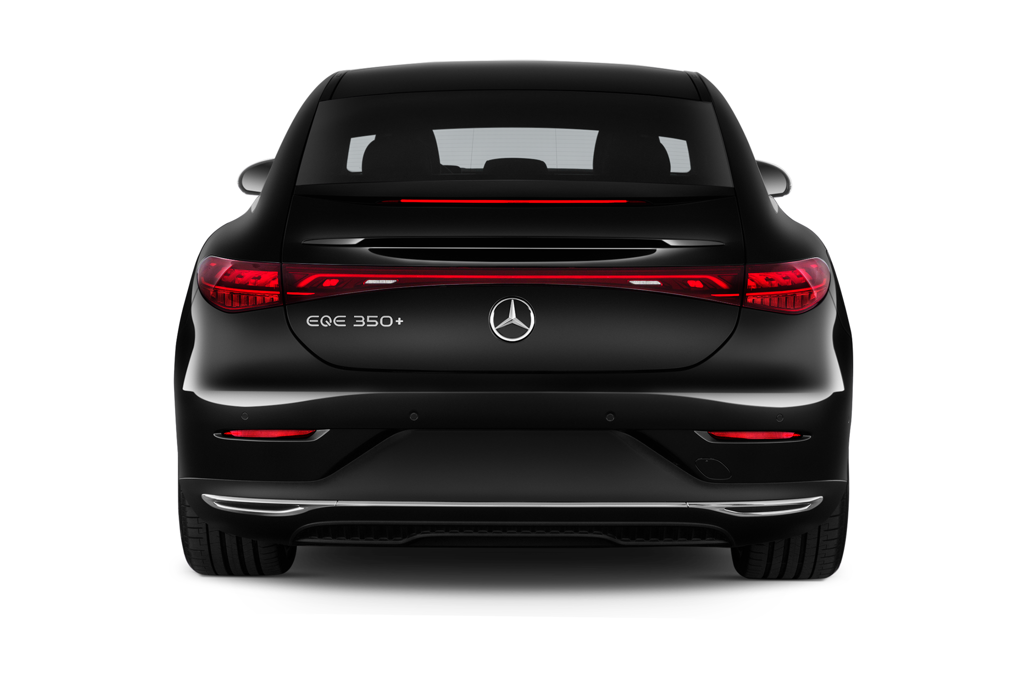 Mercedes EQE (Baujahr 2022) 350+ 4 Türen Heckansicht