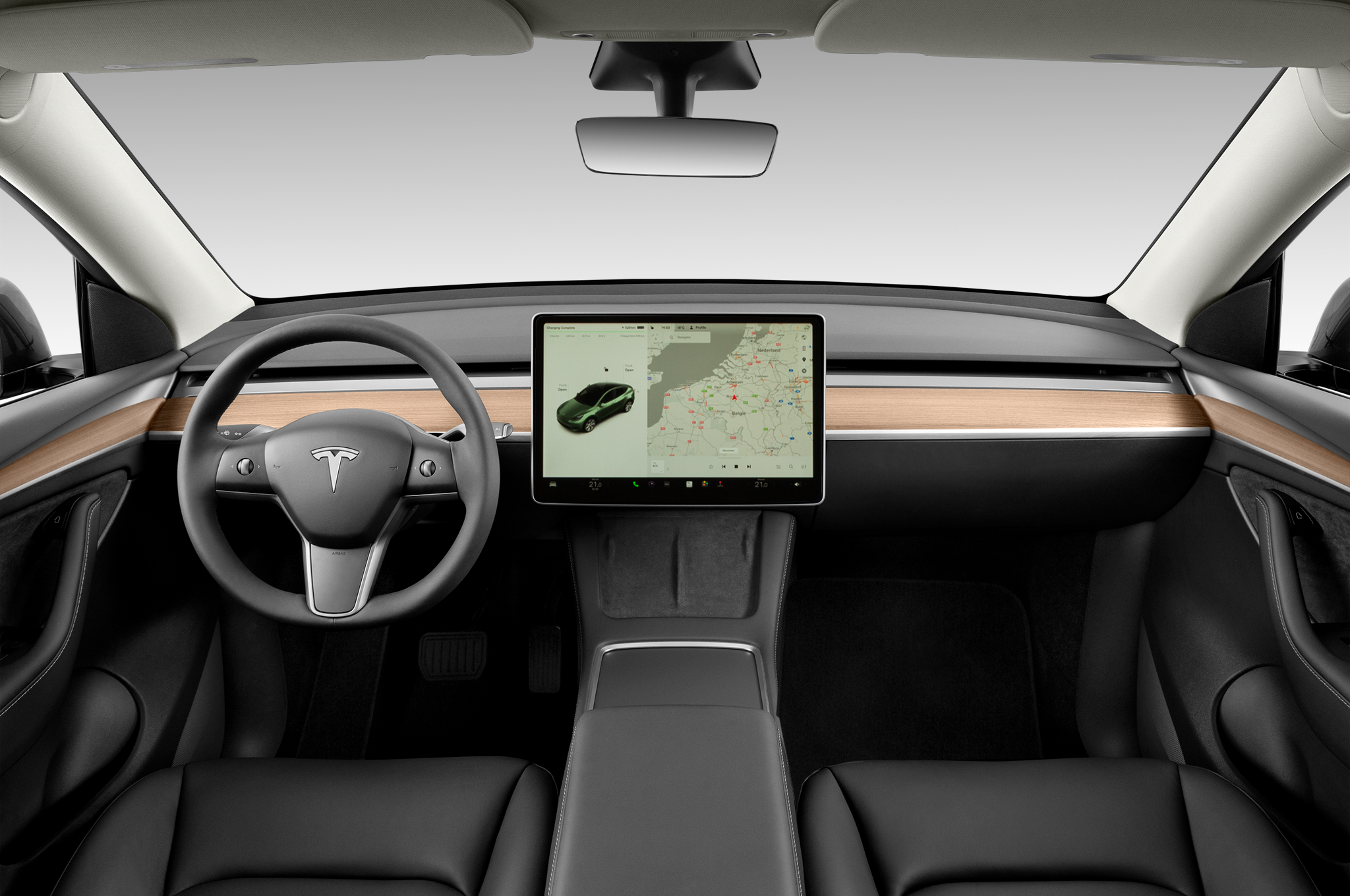 Tesla Model Y (Baujahr 2022) Long Range AWD 5 Türen Cockpit und Innenraum