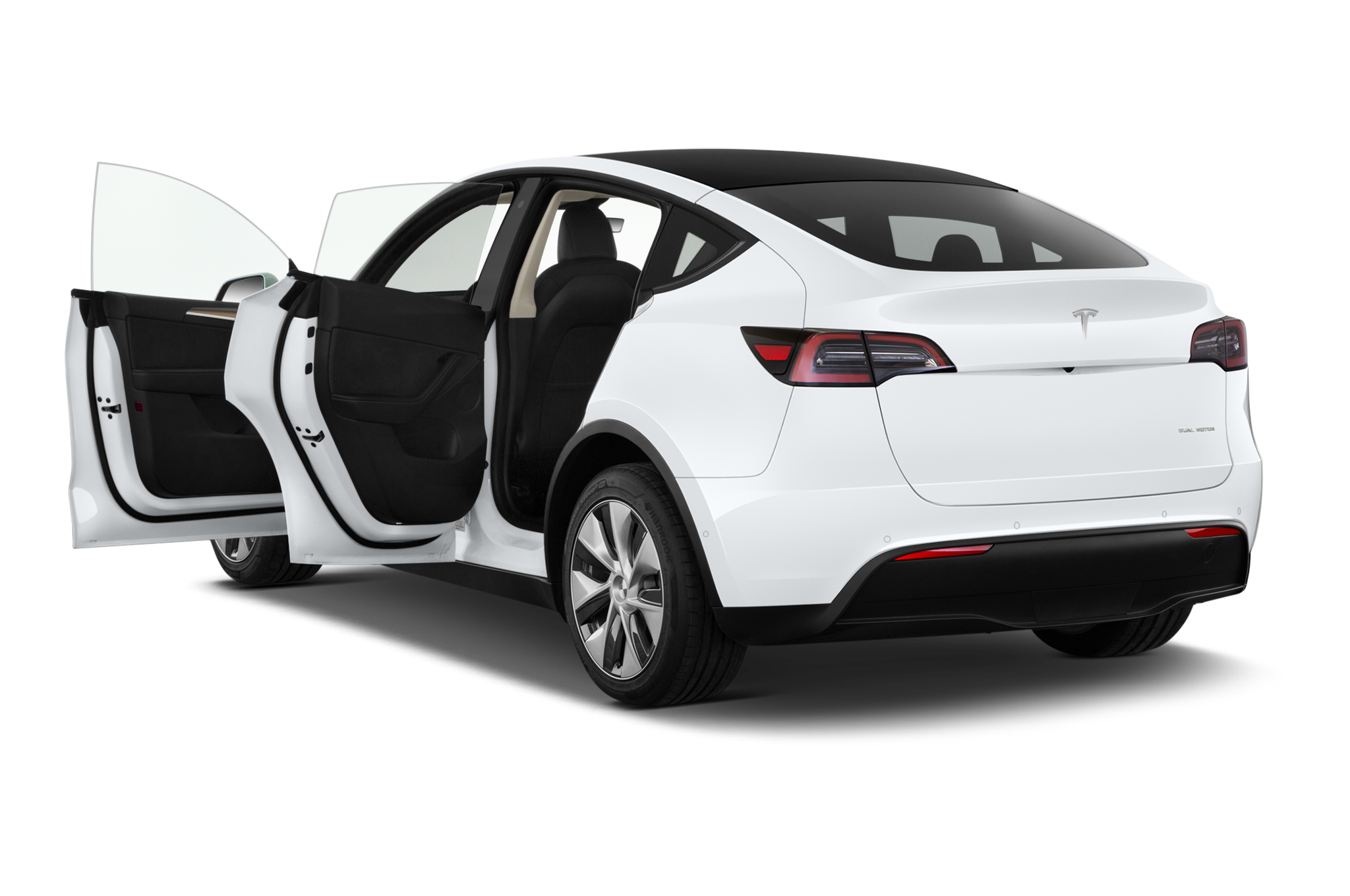 Tesla Model Y (Baujahr 2022) Long Range AWD 5 Türen Tür geöffnet