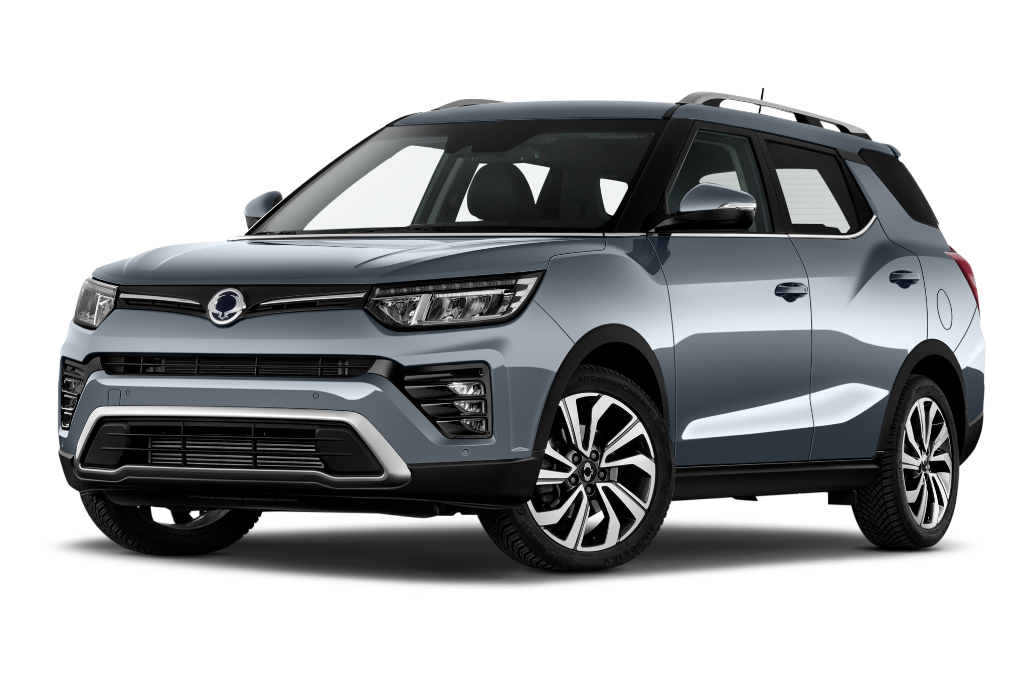 Ssangyong Grand Tivoli (Baujahr 2022) Sapphire 5 Türen seitlich vorne mit Felge