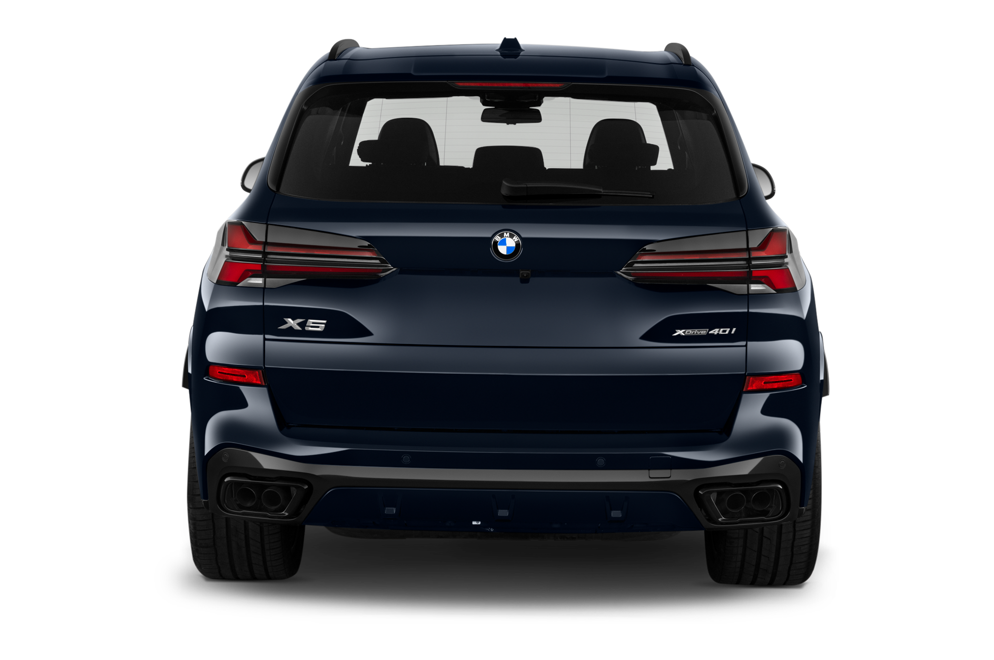 BMW X5 (Baujahr 2024) xDrive40i M Sport 5 Türen Heckansicht