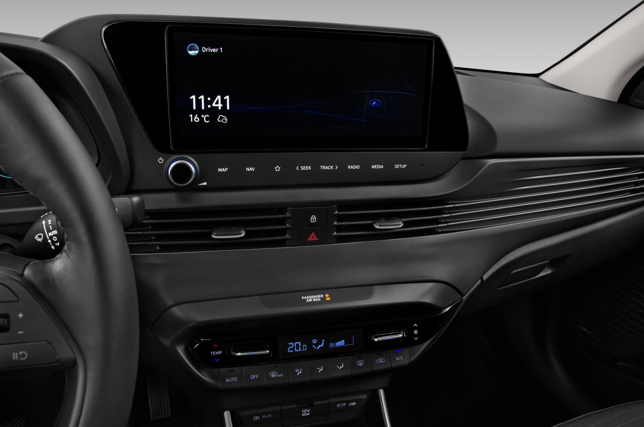 Hyundai i20 (Baujahr 2021) Prime 5 Türen Mittelkonsole