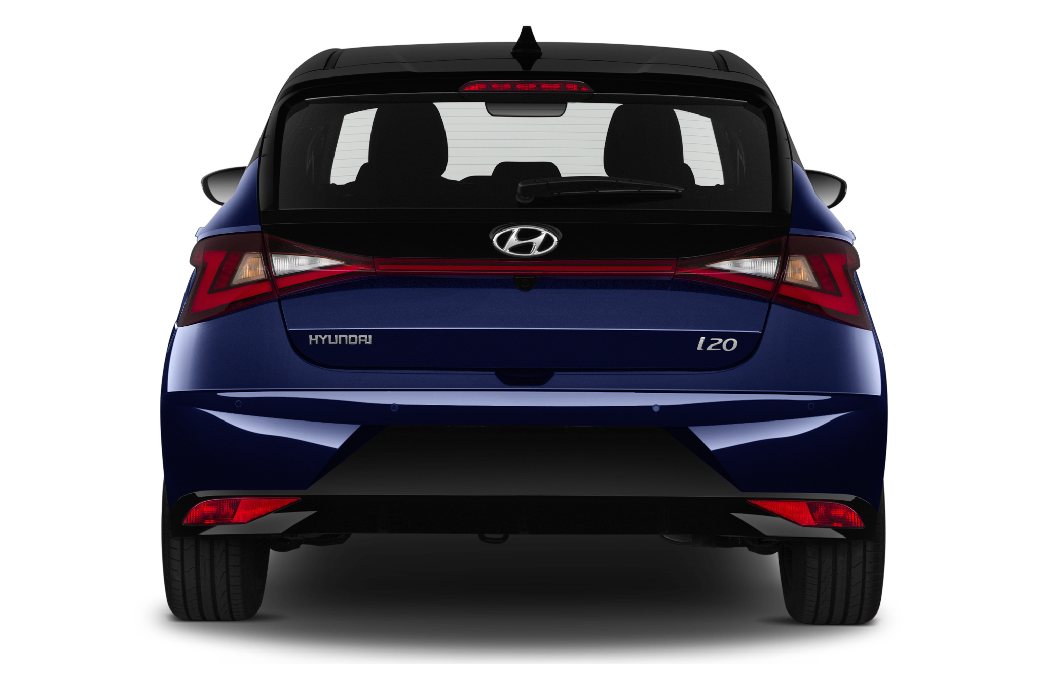 Hyundai i20 (Baujahr 2021) Prime 5 Türen Heckansicht