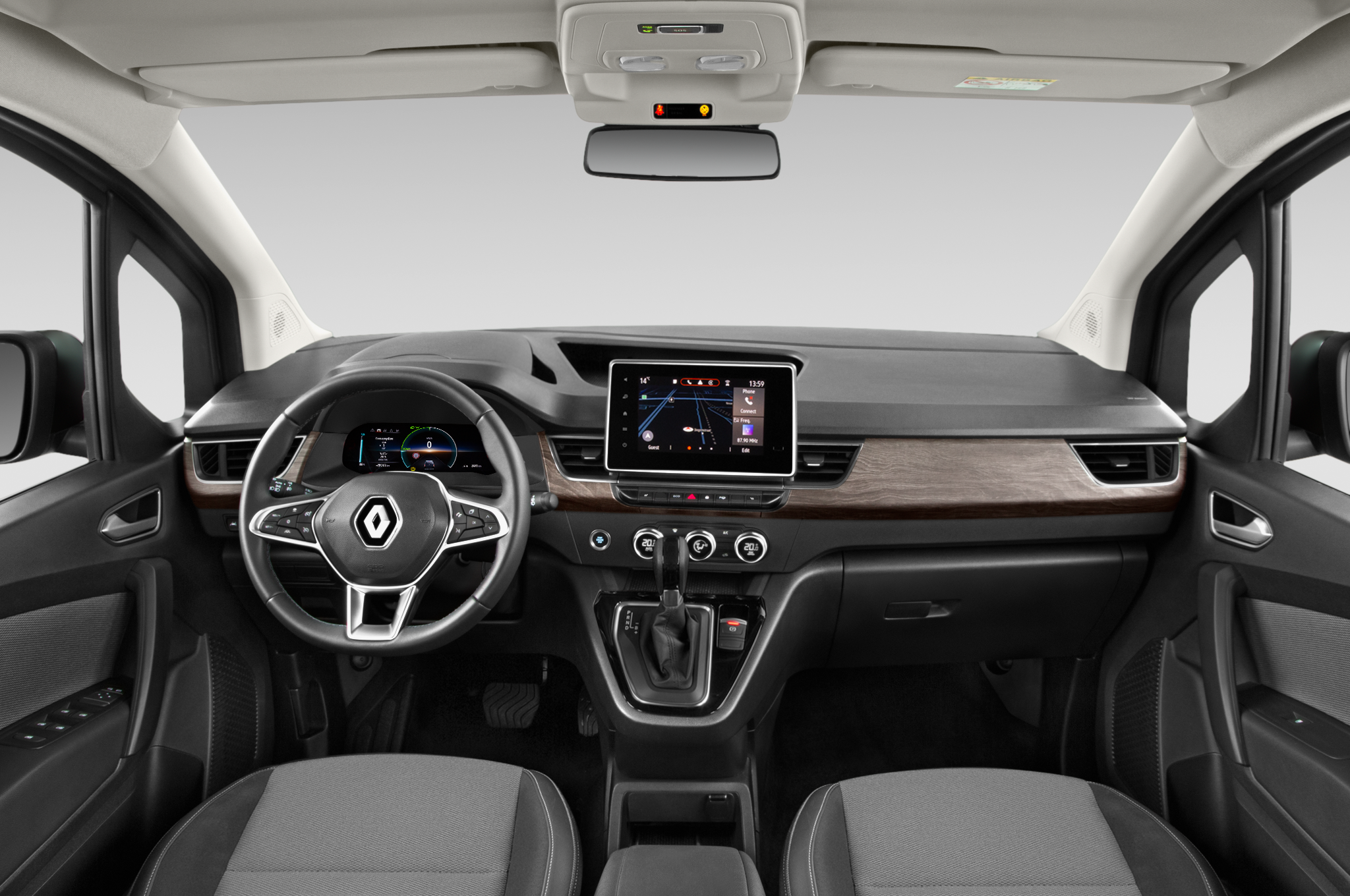 Renault Kangoo E-Tech (Baujahr 2023) Techno 5 Türen Cockpit und Innenraum
