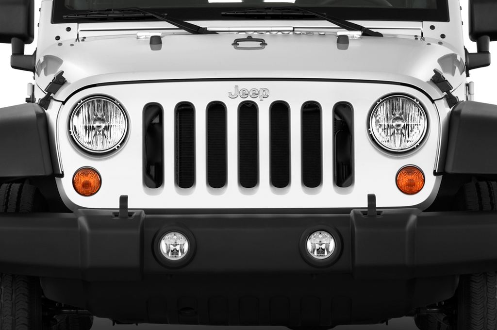 Jeep Wrangler (Baujahr 2012) Sport 3 Türen Kühlergrill und Scheinwerfer