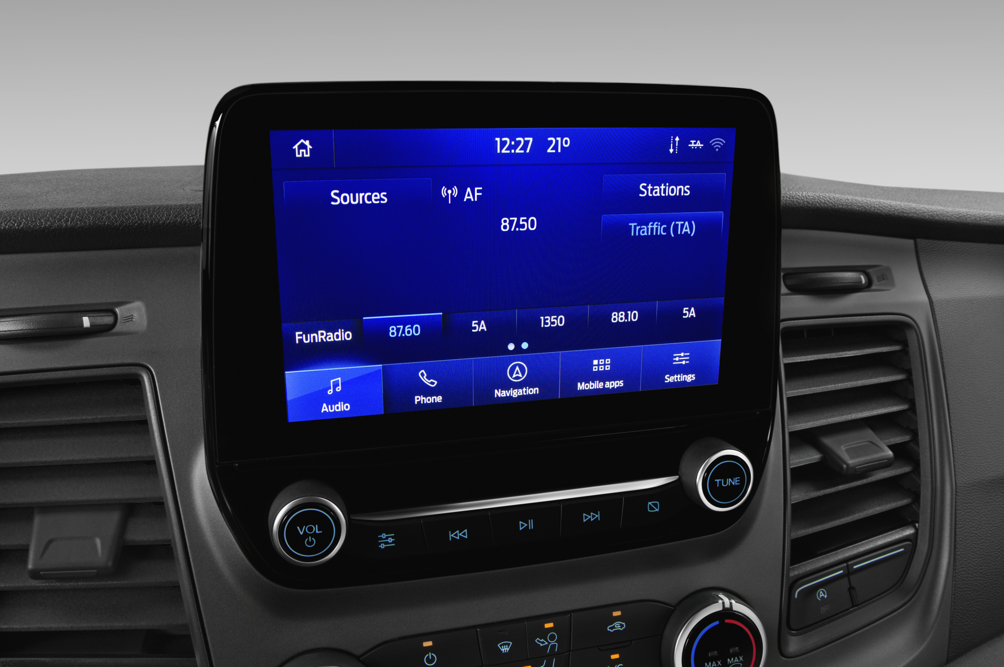 Ford Transit Custom (Baujahr 2021) Trend 5 Türen Radio und Infotainmentsystem