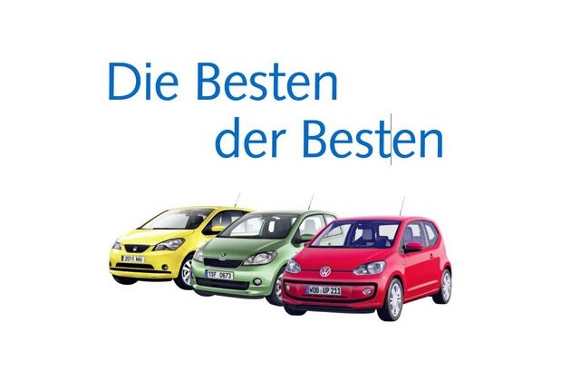 Seat Mii Ecofuel, Skoda Citigo CNG und VW eco up belegen bei der VCD Auto-Umweltliste den ersten Platz