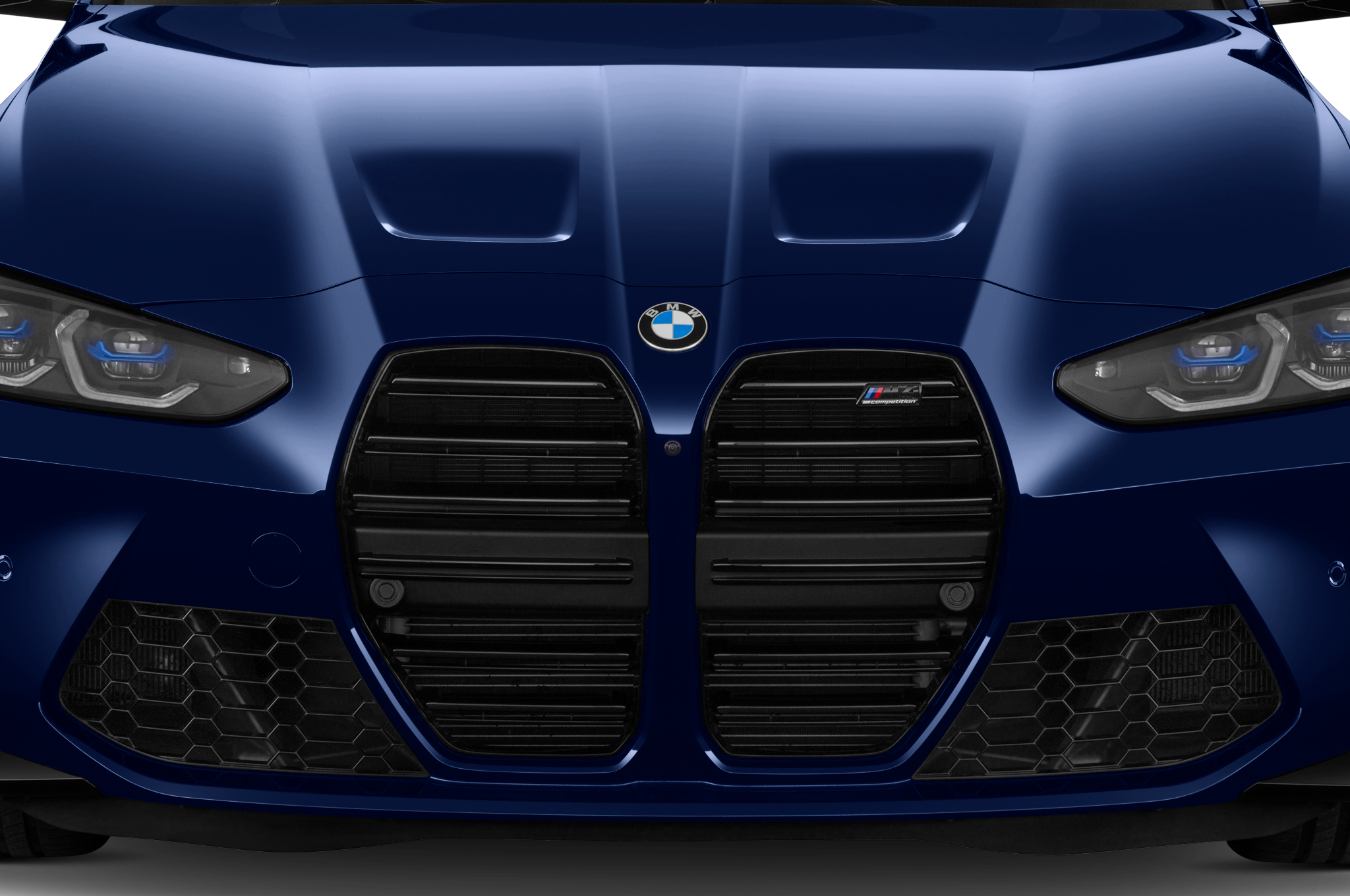 BMW M4 Coupe (Baujahr 2021) Competition 2 Türen Kühlergrill und Scheinwerfer