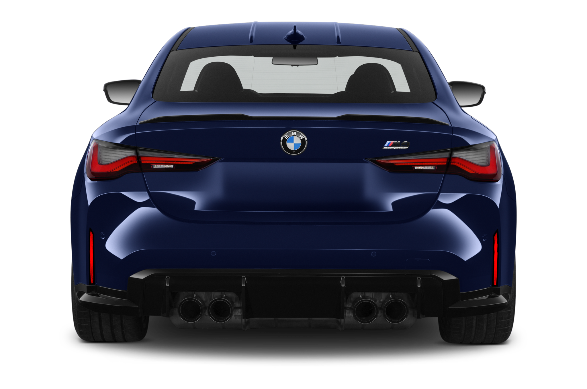 BMW M4 Coupe (Baujahr 2021) Competition 2 Türen Heckansicht