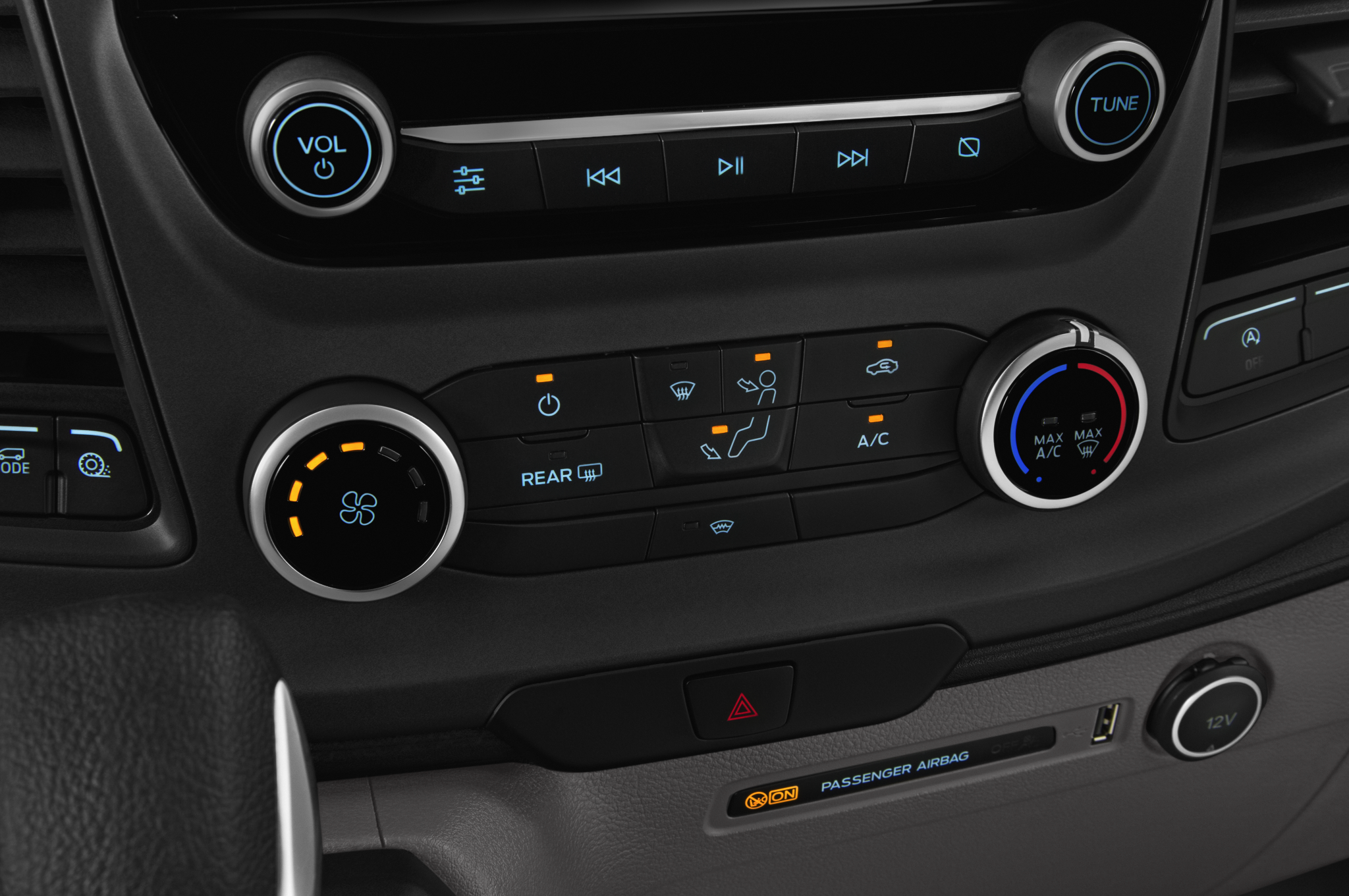 Ford Transit Custom (Baujahr 2021) Trend 5 Türen Temperatur und Klimaanlage