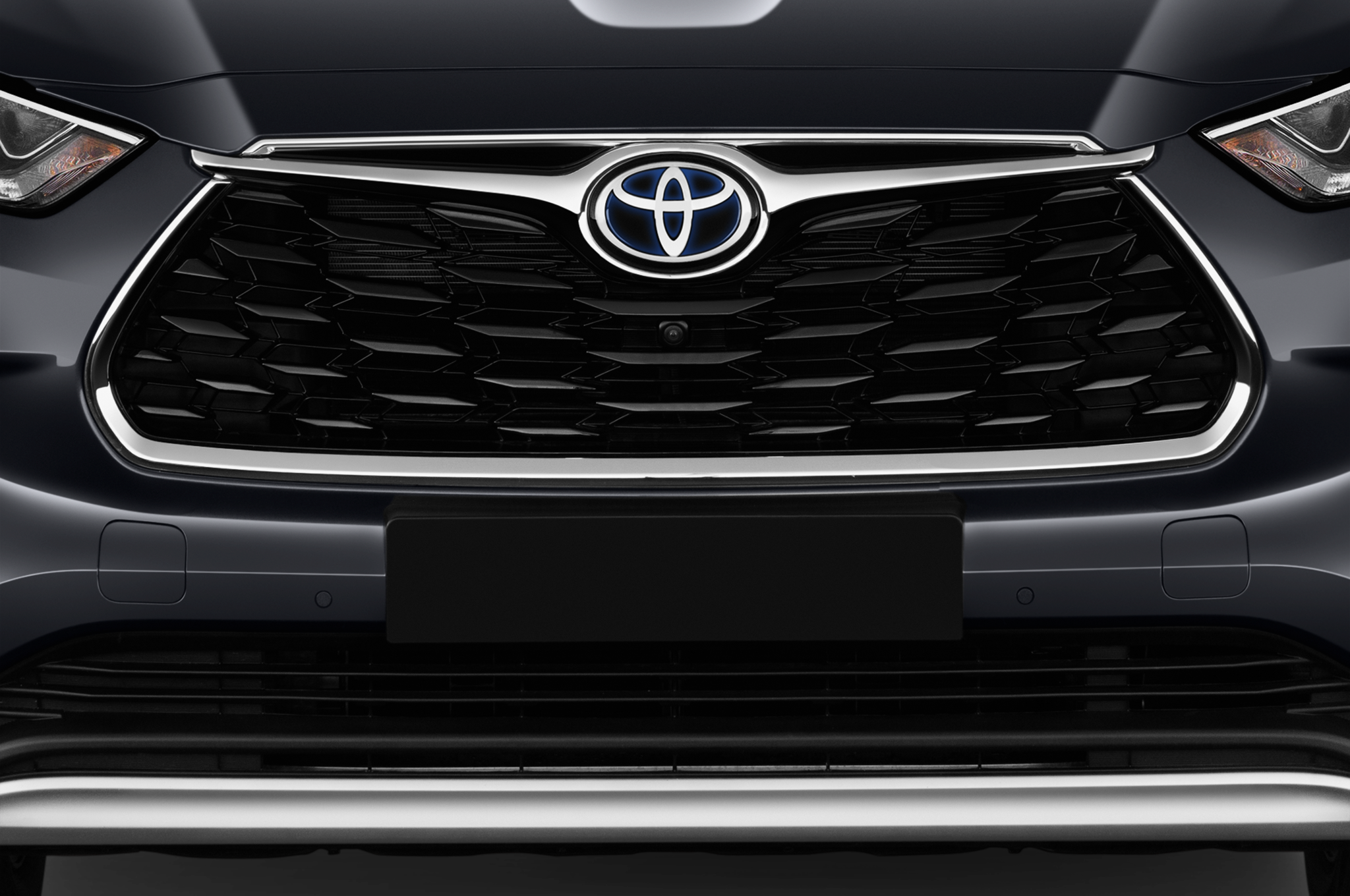 Toyota Highlander (Baujahr 2021) Luxury 5 Türen Kühlergrill und Scheinwerfer