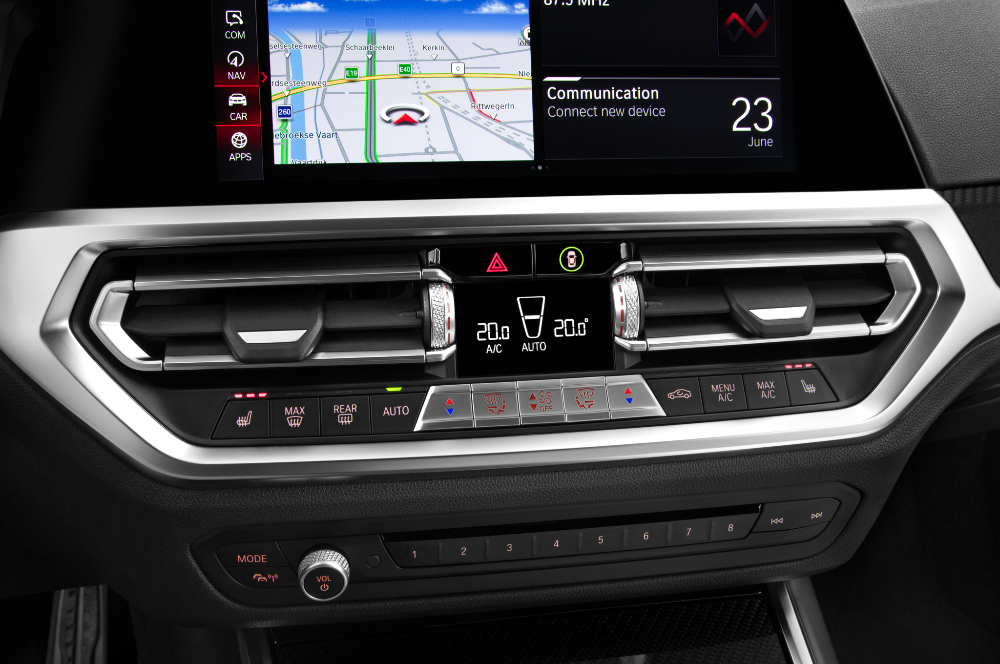 BMW M4 Coupe (Baujahr 2021) Competition 2 Türen Temperatur und Klimaanlage