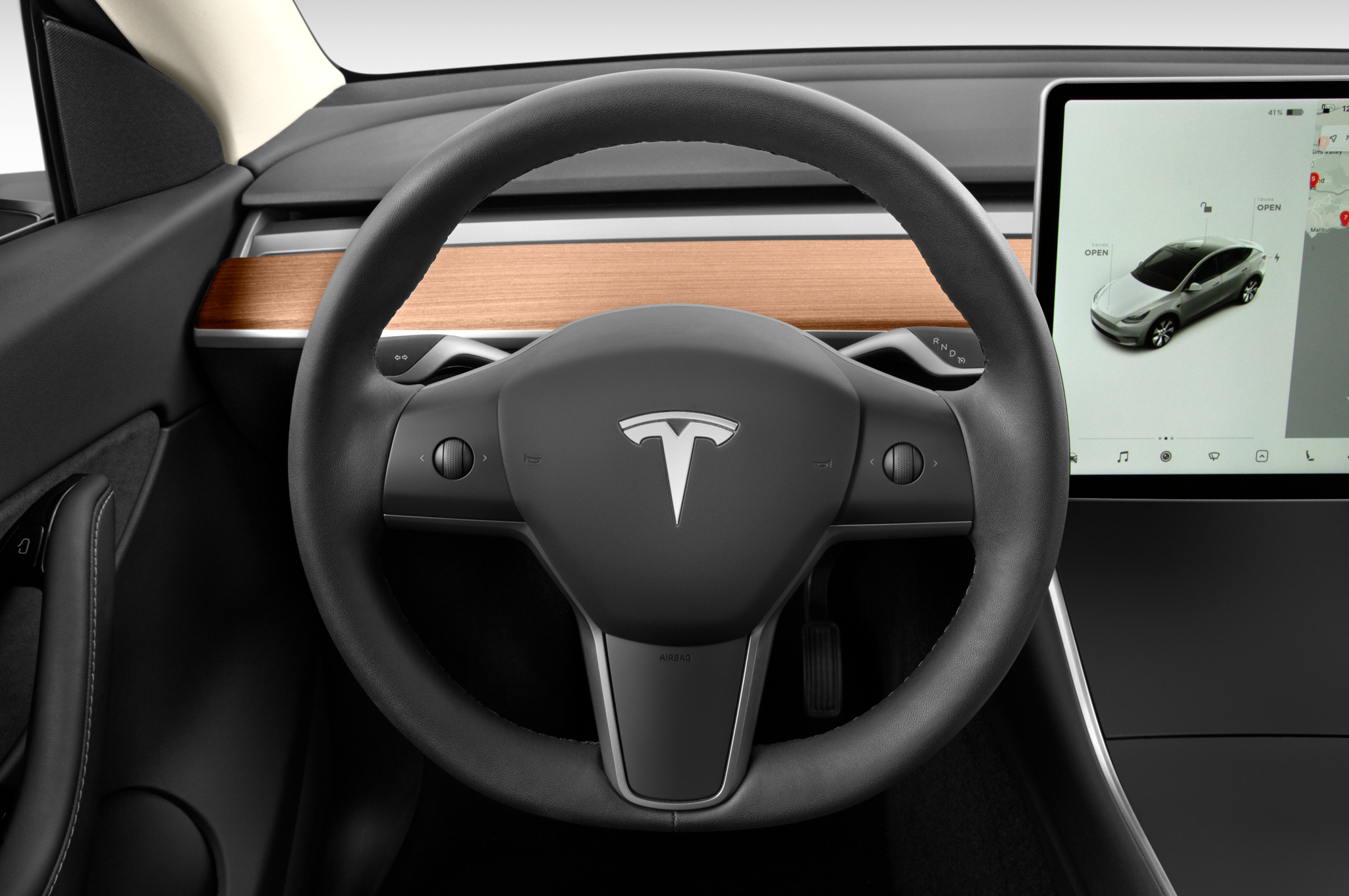 Tesla Model Y (Baujahr 2021) Long Range AWD 5 Türen Lenkrad