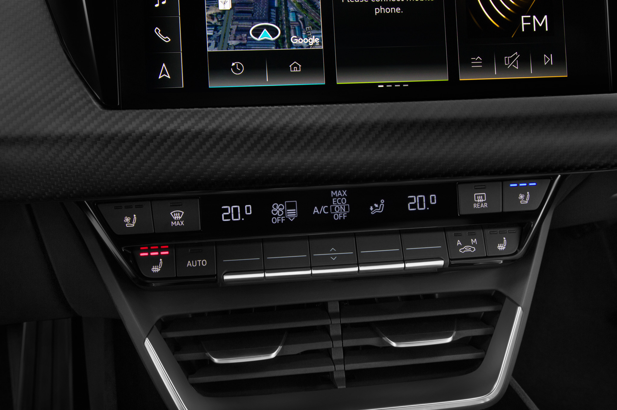 Audi e-tron GT (Baujahr 2021) RS 4 Türen Temperatur und Klimaanlage