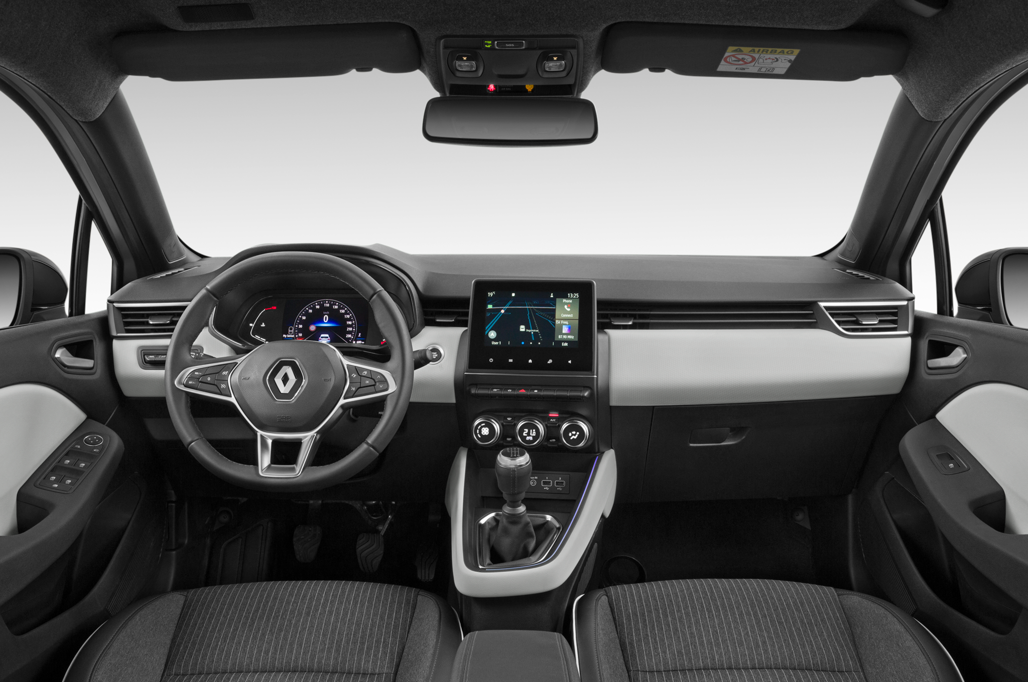 Renault Clio (Baujahr 2023) Techno 5 Türen Cockpit und Innenraum