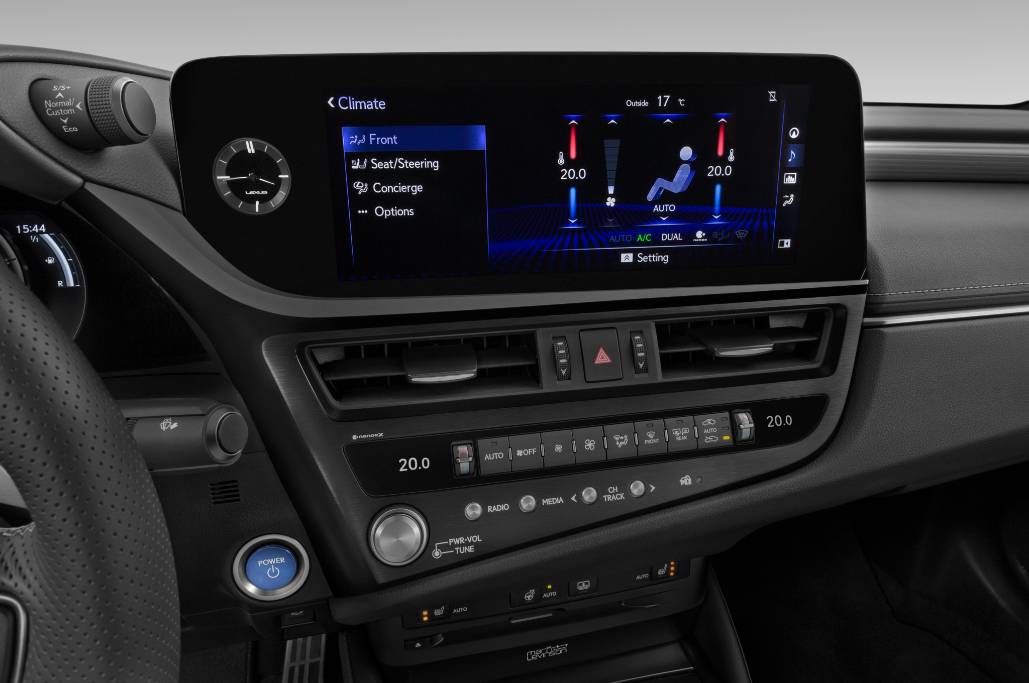Lexus ES Hybride (Baujahr 2022) F SPORT Executive 4 Türen Temperatur und Klimaanlage
