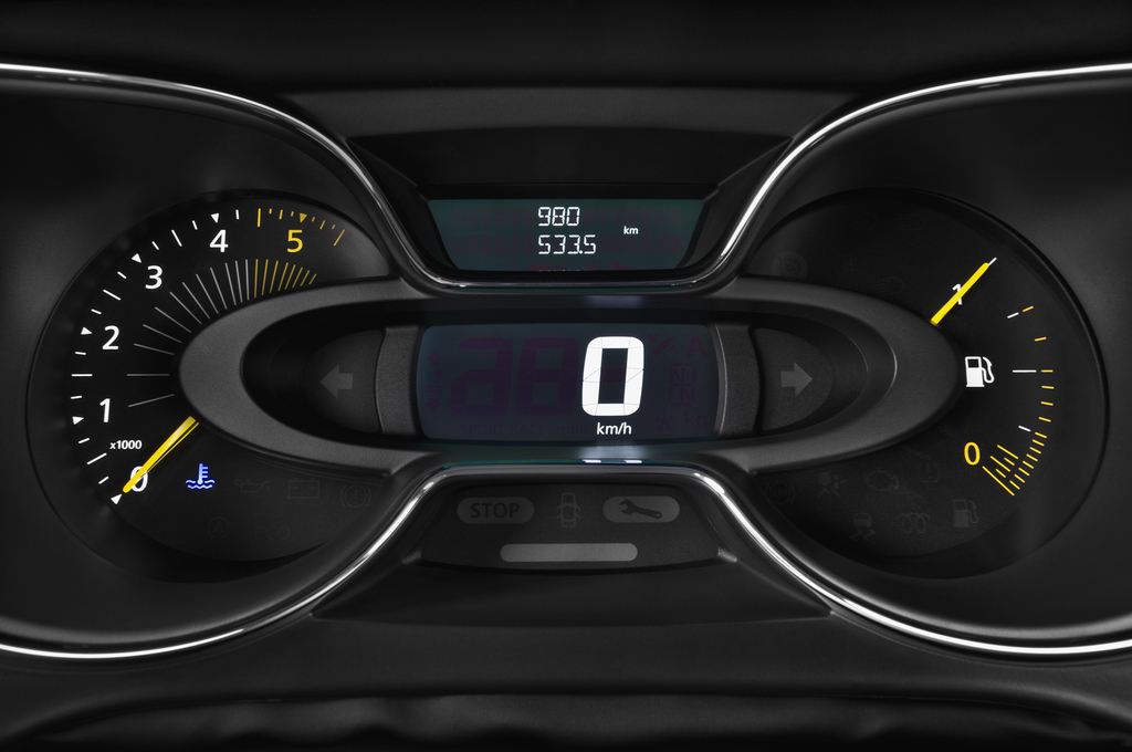Renault Captur (Baujahr 2013) Luxe 5 Türen Tacho und Fahrerinstrumente