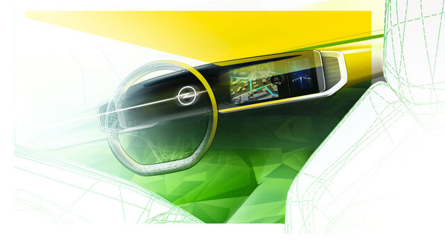 Neues Opel-Cockpit   - Breitband-Purismus  
