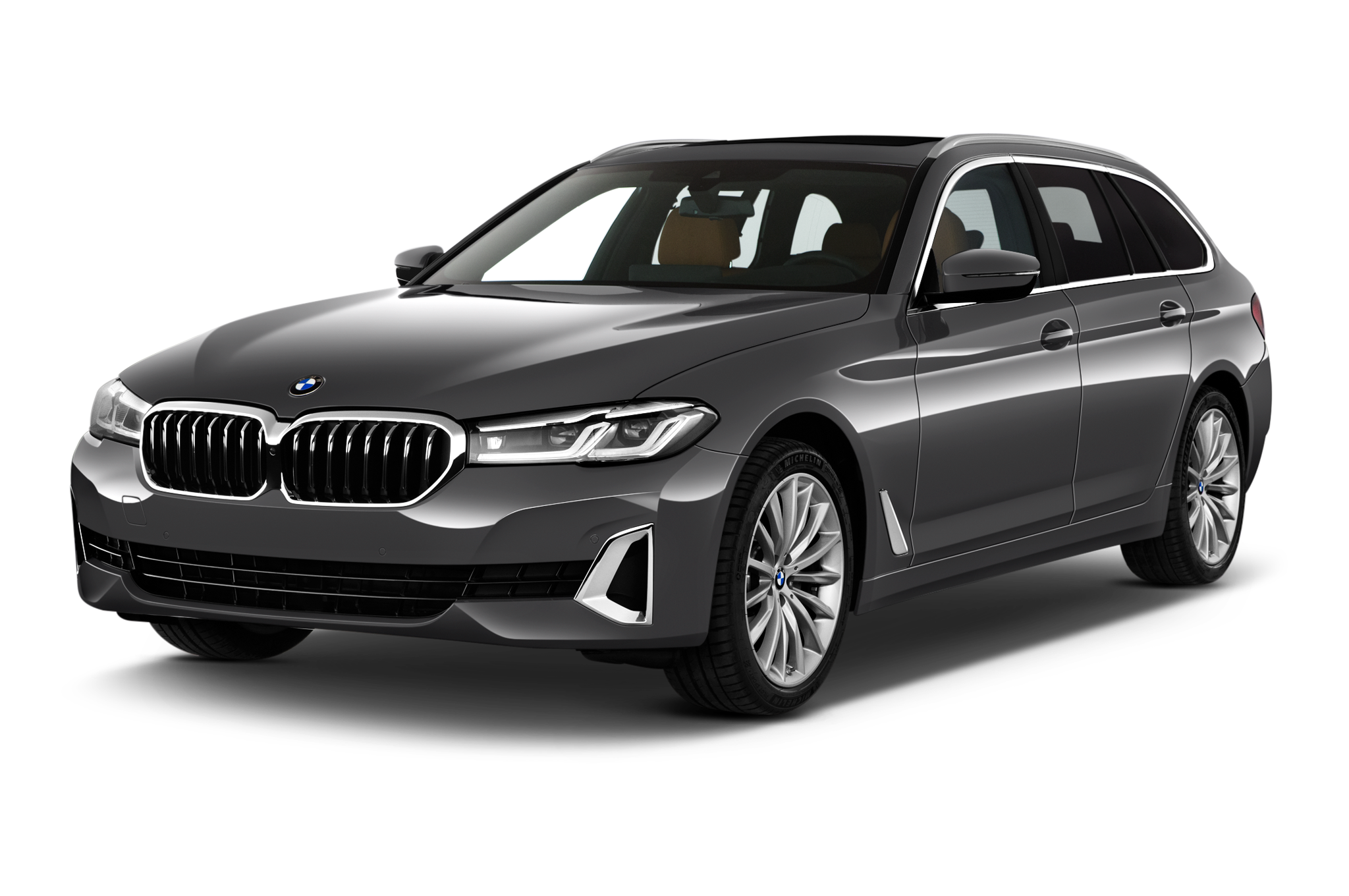 BMW 5 Series Touring (Baujahr 2020) Luxury Line 5 Türen seitlich vorne