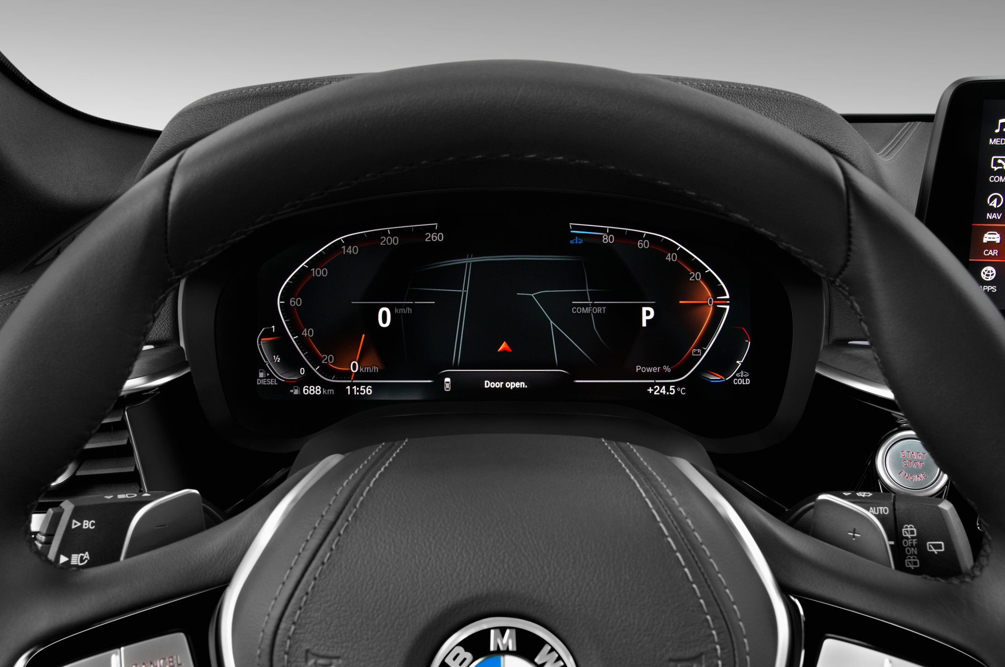 BMW 5 Series Touring (Baujahr 2020) Luxury Line 5 Türen Tacho und Fahrerinstrumente