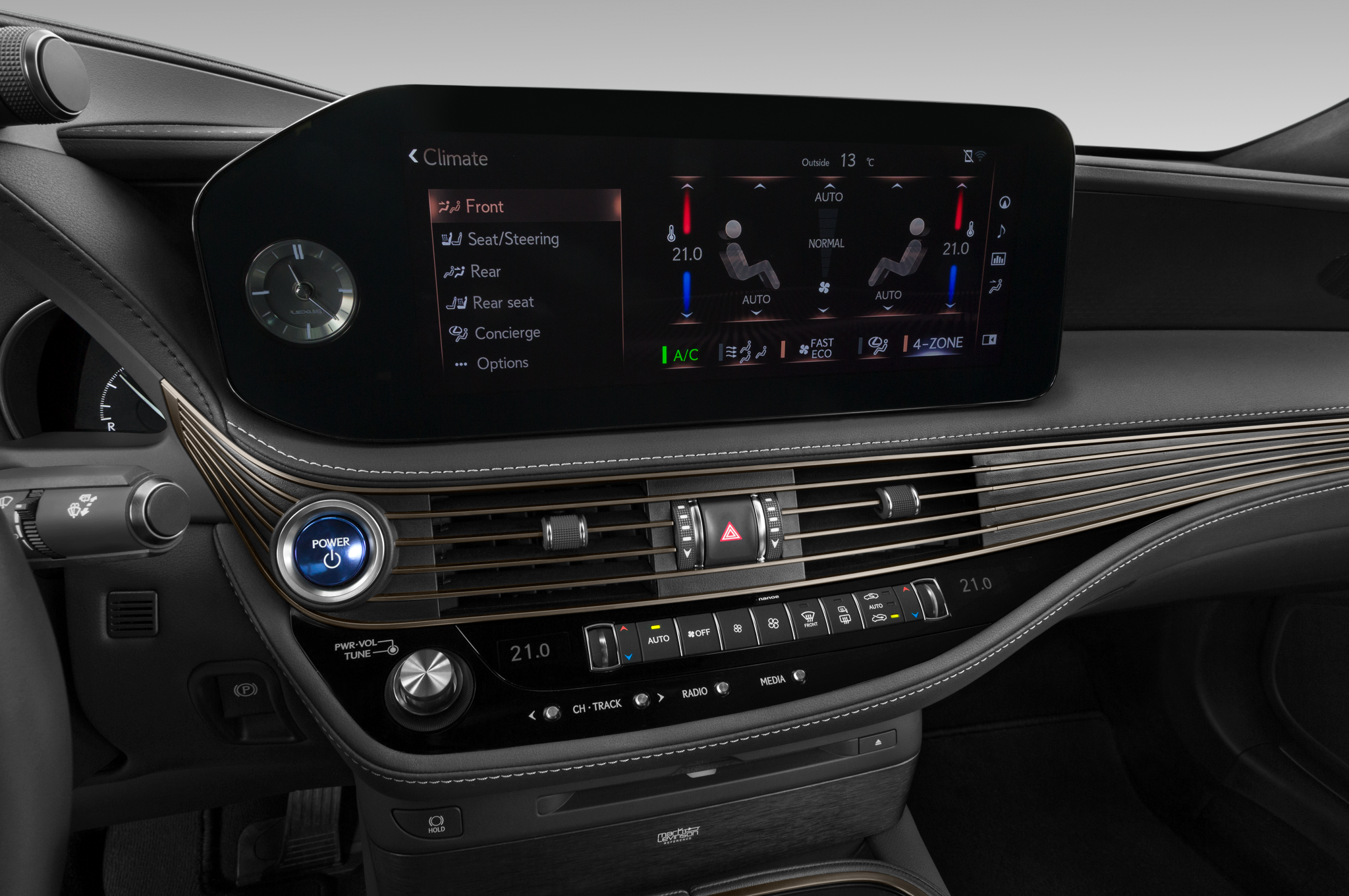 Lexus LS (Baujahr 2022) Executive Line 4 Türen Temperatur und Klimaanlage