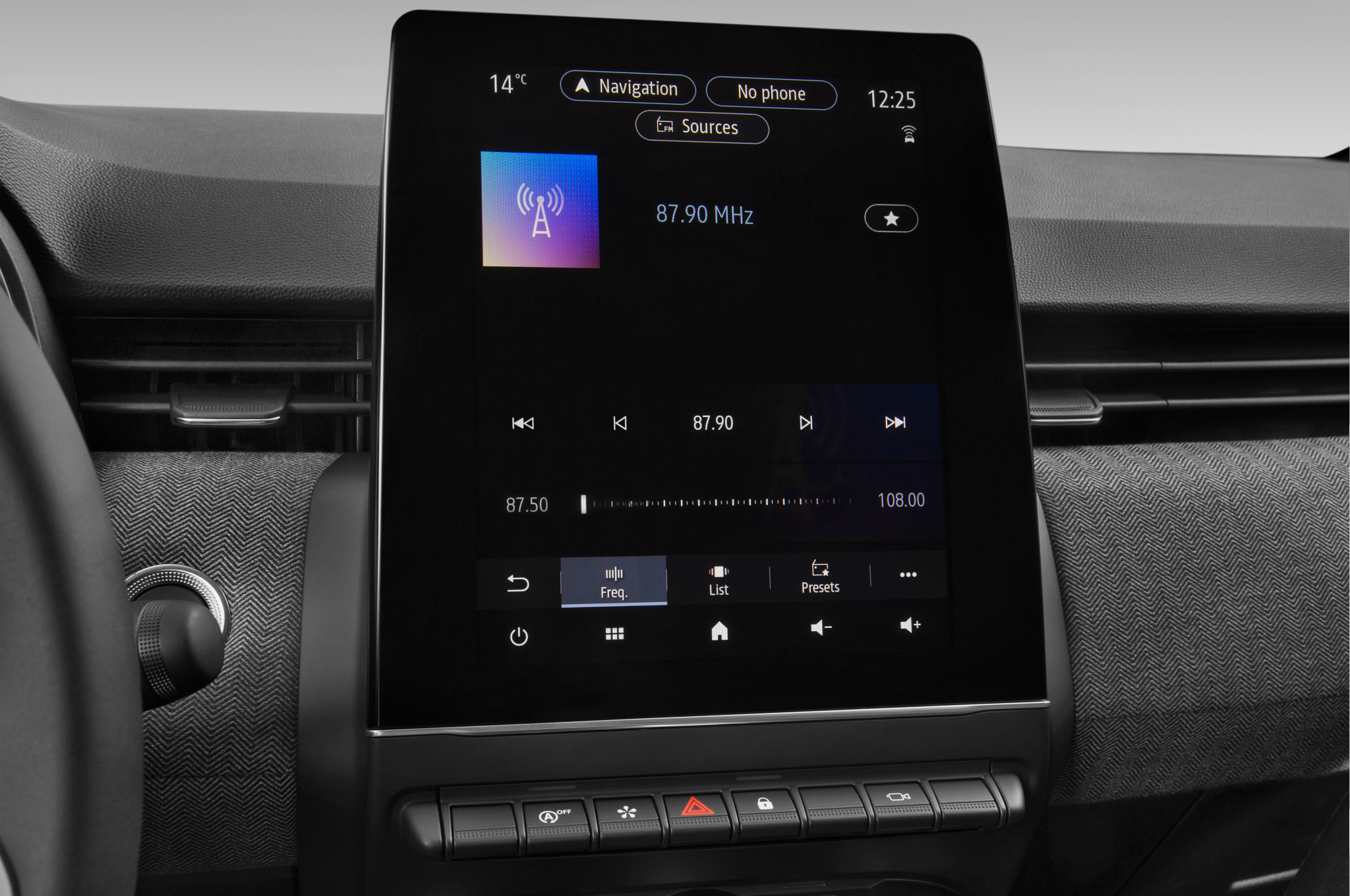 Renault Clio (Baujahr 2024) Techno 5 Türen Radio und Infotainmentsystem