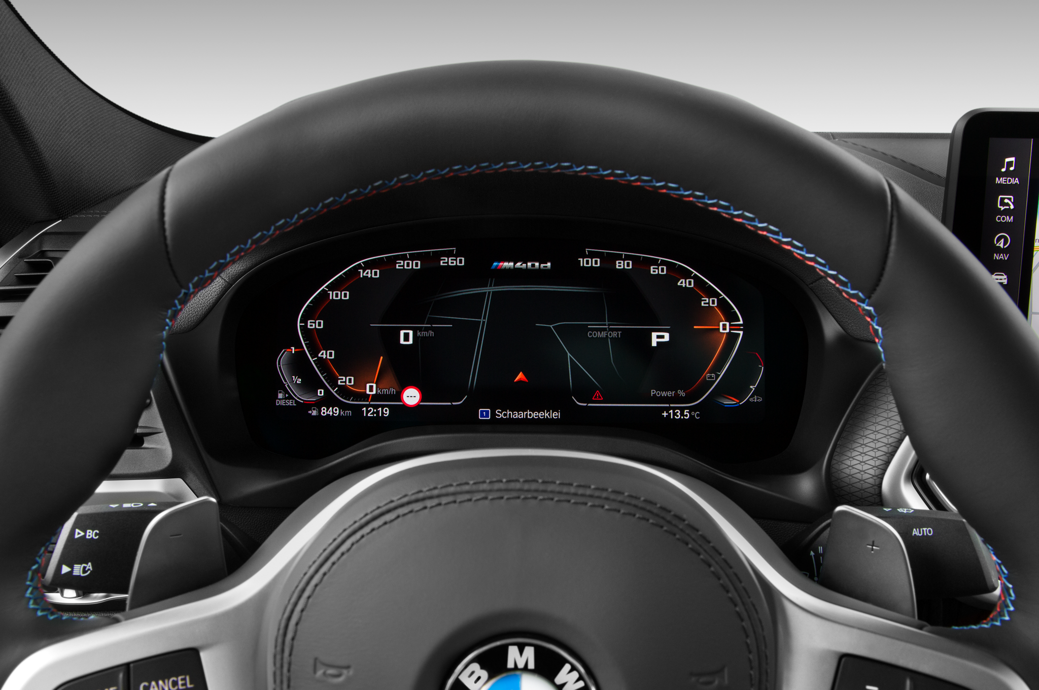 BMW X4 (Baujahr 2023) M40d 5 Türen Tacho und Fahrerinstrumente
