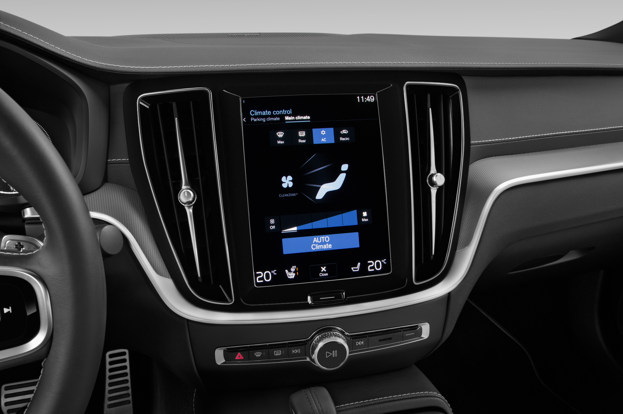 Volvo S60 Recharge (Baujahr 2021) Polestar Engineered 4 Türen Temperatur und Klimaanlage