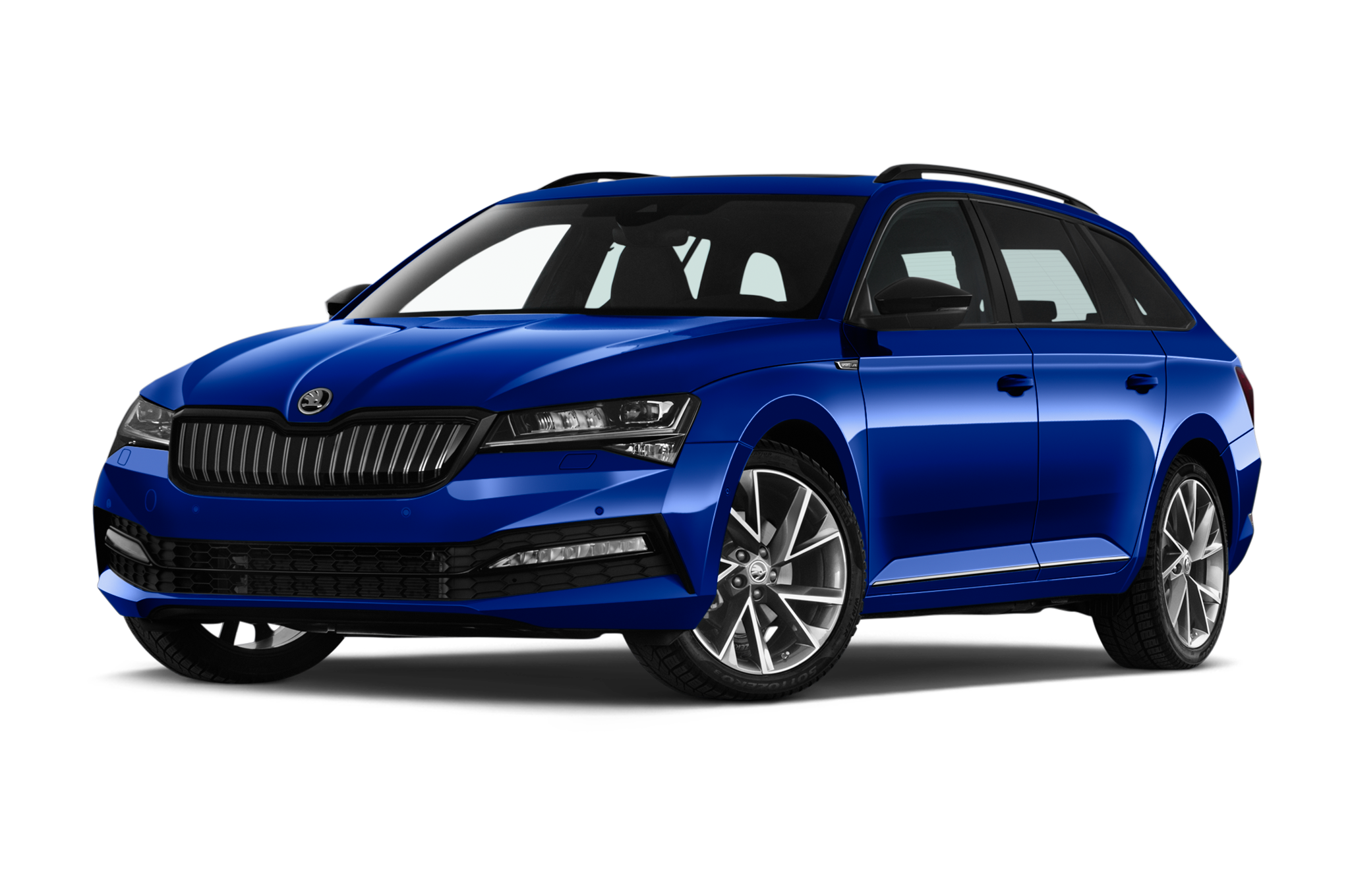 Skoda Superb Combi (Baujahr 2020) Sport Line 5 Türen seitlich vorne mit Felge