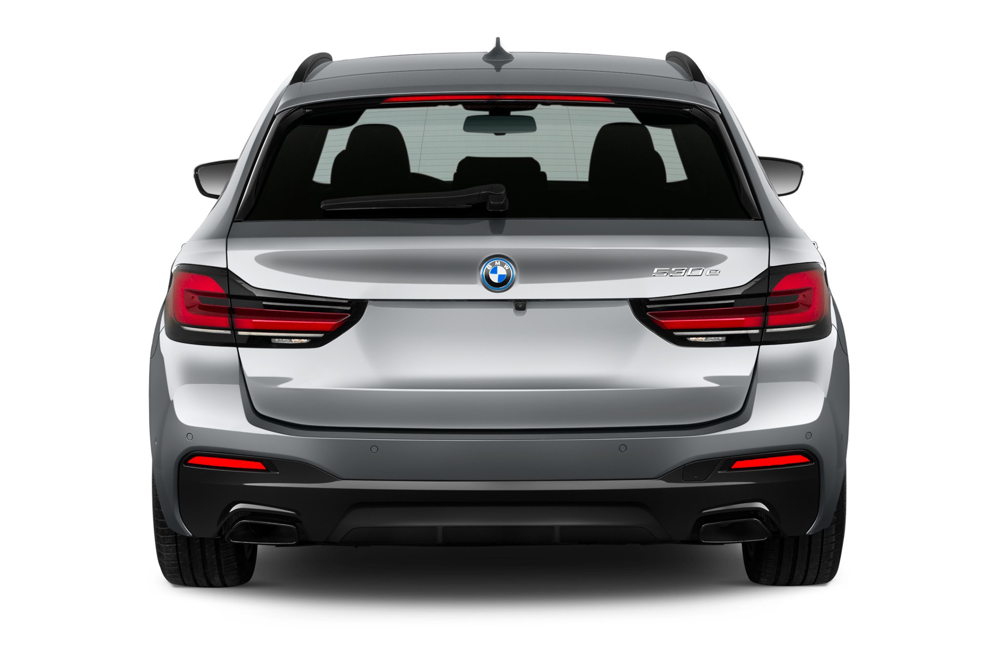 BMW 5 Series Touring Plug-in Hybride (Baujahr 2023) M-Sport 5 Türen Heckansicht