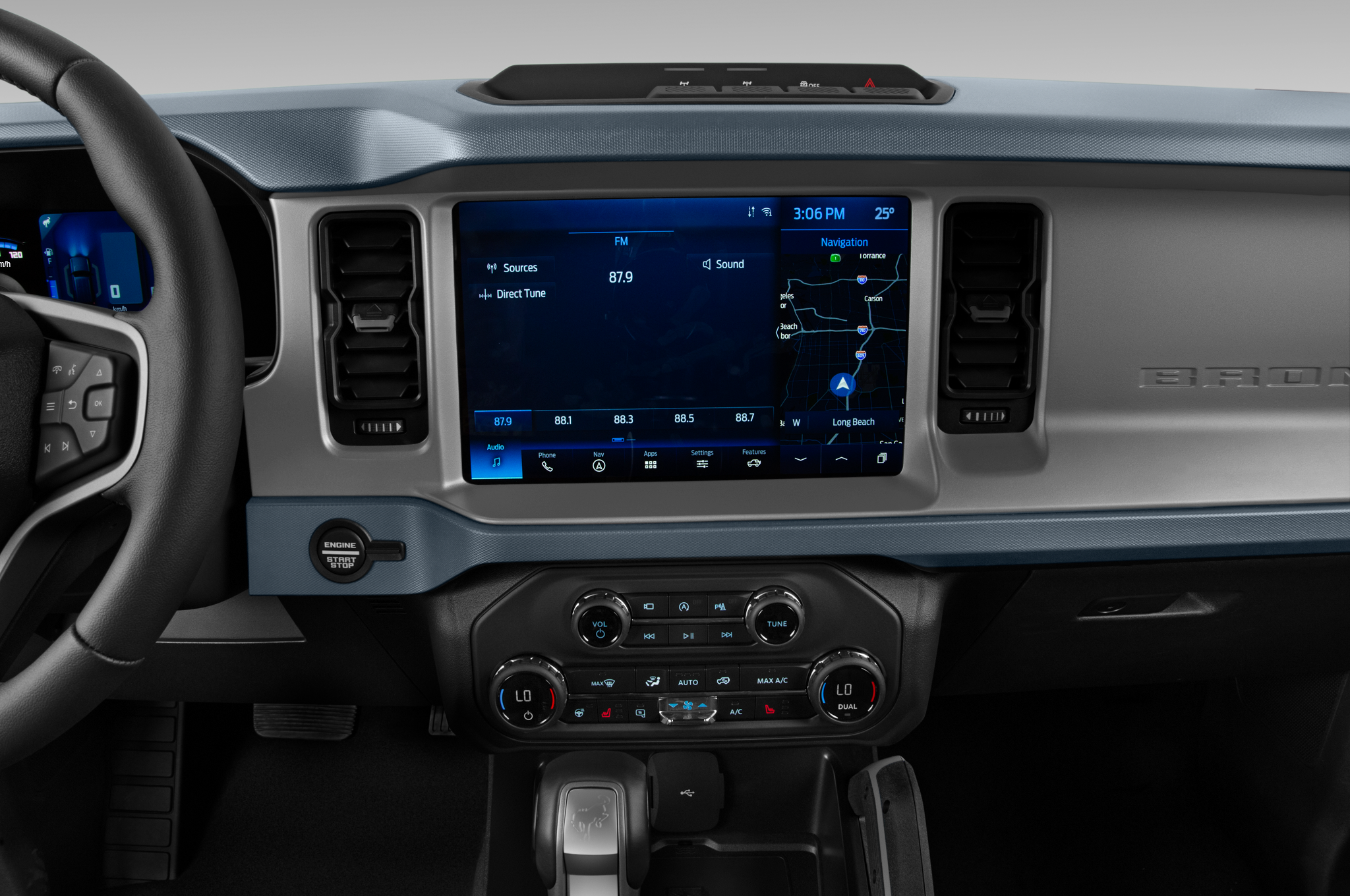 Ford Bronco 4 Door (Baujahr 2023) Outer Banks 5 Türen Radio und Infotainmentsystem