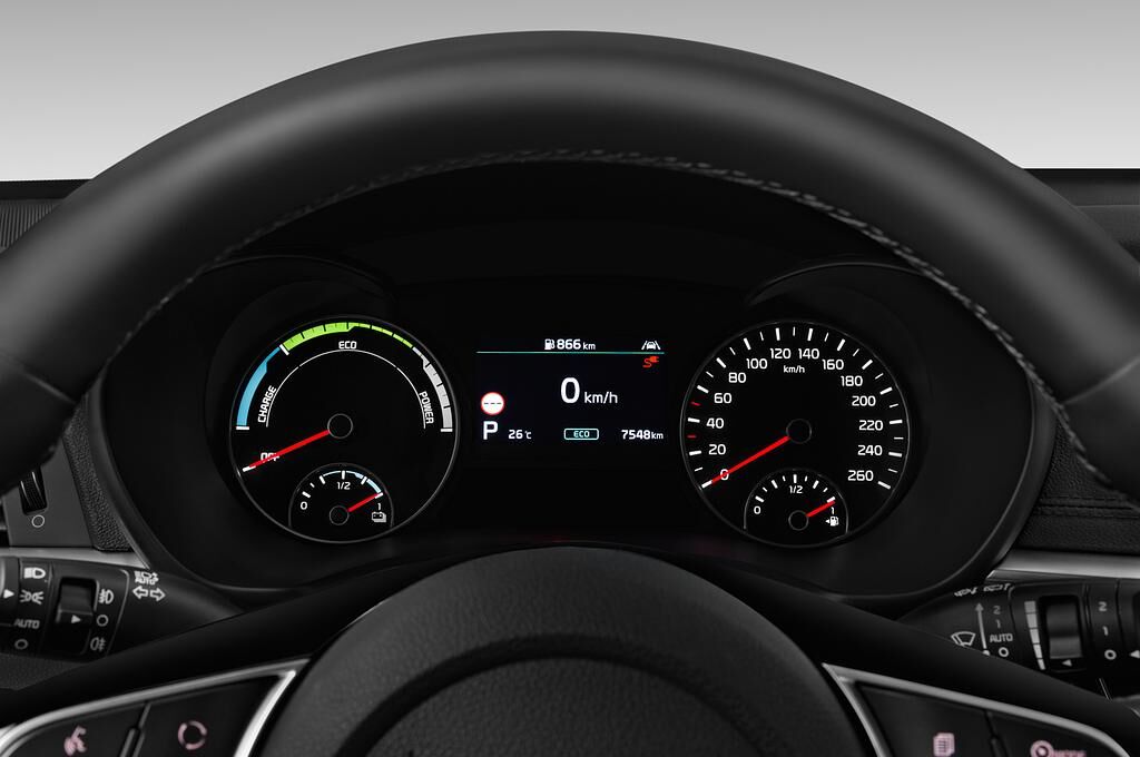 KIA Optima SW PHEV (Baujahr 2019) - 5 Türen Tacho und Fahrerinstrumente