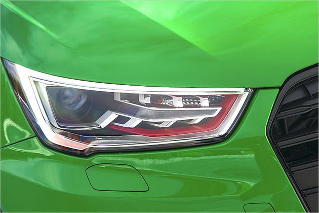 Xenon-Scheinwerfer sind serienmäßig, ihre eckige Form erhalten bald alle A1-Modelle