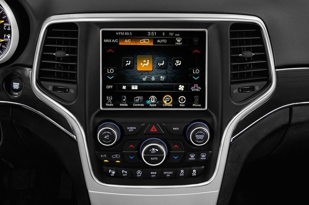Jeep Grand Cherokee (Baujahr 2018) Overland 5 Türen Temperatur und Klimaanlage