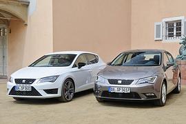 Vergleichtest: Seat Leon Cupra und Leon TGI