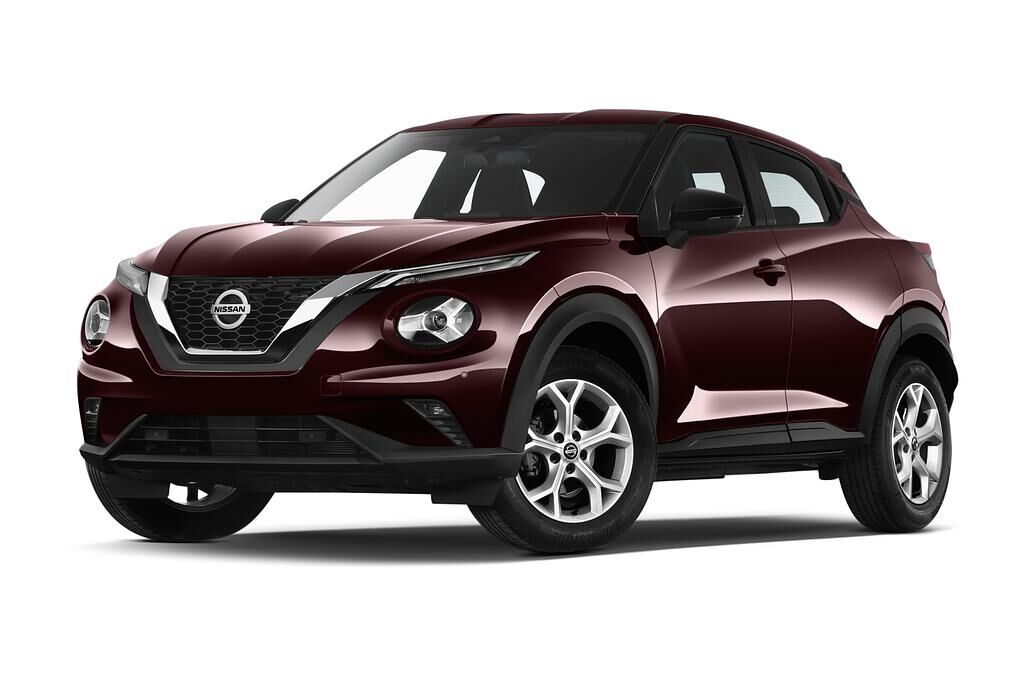 Nissan Juke (Baujahr 2020) Acenta 5 Türen seitlich vorne mit Felge