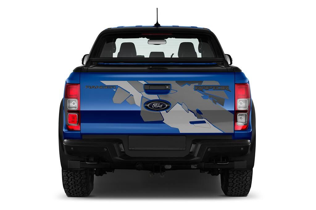 Ford Ranger Raptor (Baujahr 2019) - 4 Türen Heckansicht