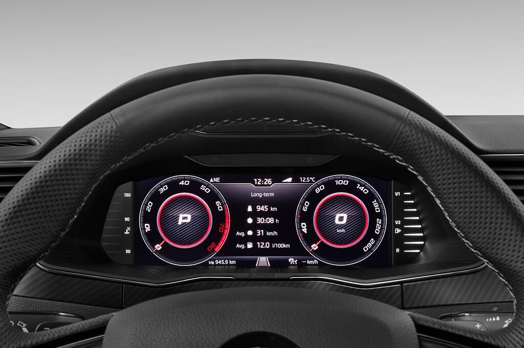 Skoda Superb Combi (Baujahr 2020) Sportline 5 Türen Tacho und Fahrerinstrumente