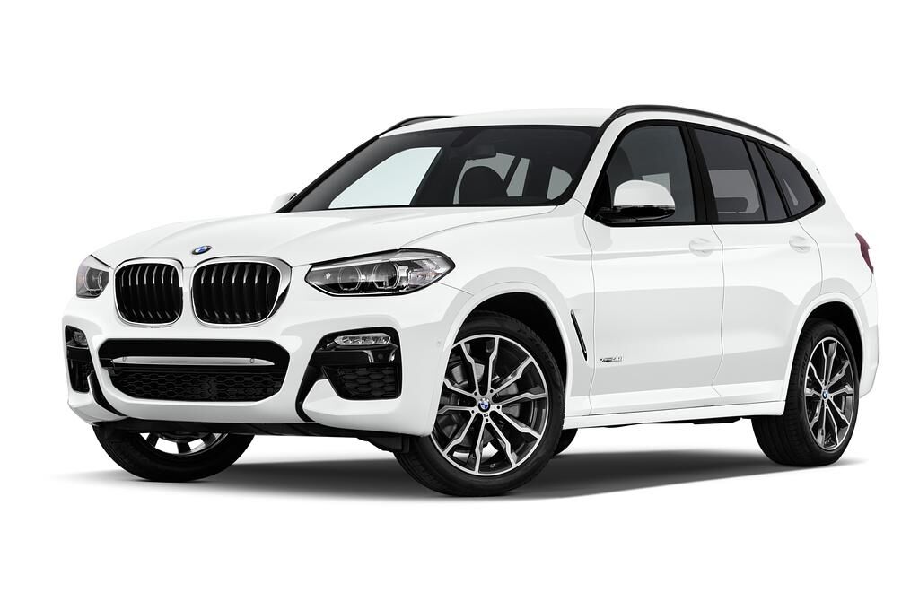 BMW X3 (Baujahr 2019) M Sport 5 Türen seitlich vorne mit Felge
