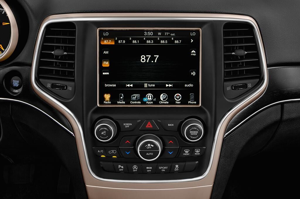 Jeep Grand Cherokee (Baujahr 2019) Limited 5 Türen Radio und Infotainmentsystem