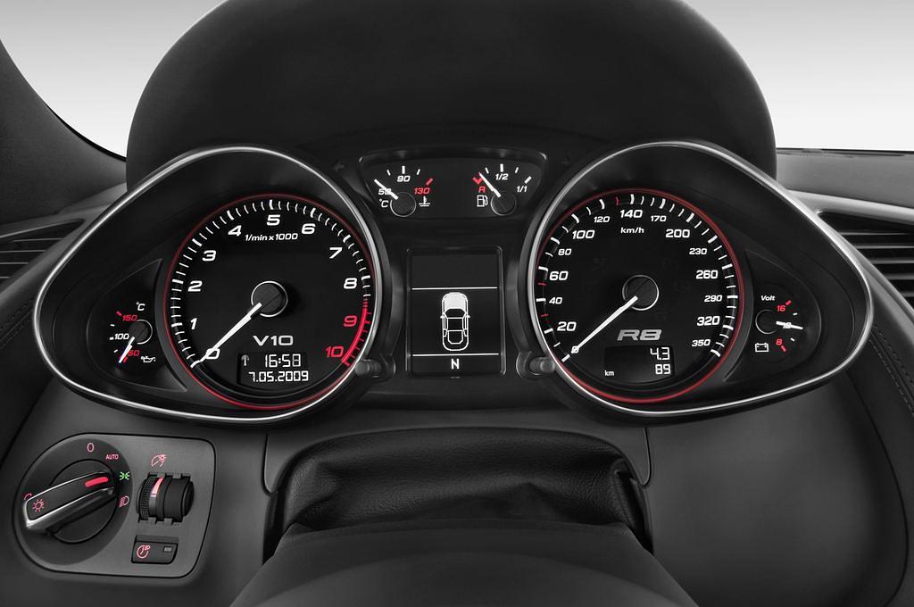 Audi R8 V10 (Baujahr 2010) - 2 Türen Tacho und Fahrerinstrumente