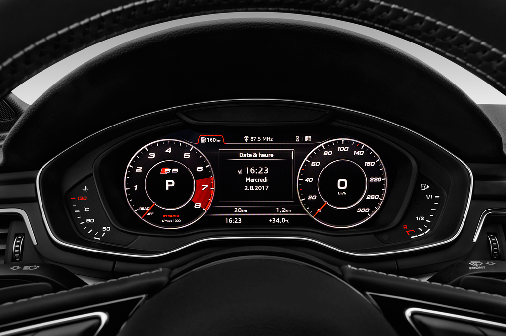 Audi S5 Sportback (Baujahr 2021) - 5 Türen Tacho und Fahrerinstrumente