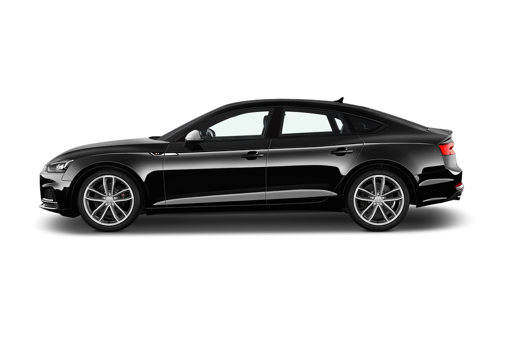 Audi S5 Sportback (Baujahr 2021) - 5 Türen Seitenansicht