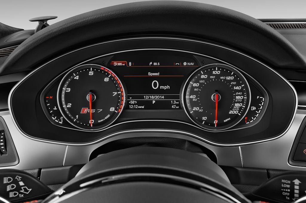 Audi RS7 (Baujahr 2015) 4.0 Tfsi Quattro Tiptronic Sportback 5 Türen Tacho und Fahrerinstrumente