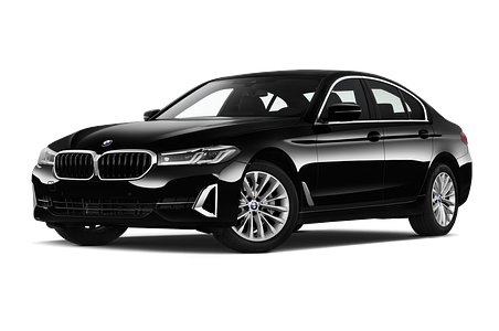 BMW 5 Series (Baujahr 2021) Luxury Line 4 Türen seitlich vorne mit Felge