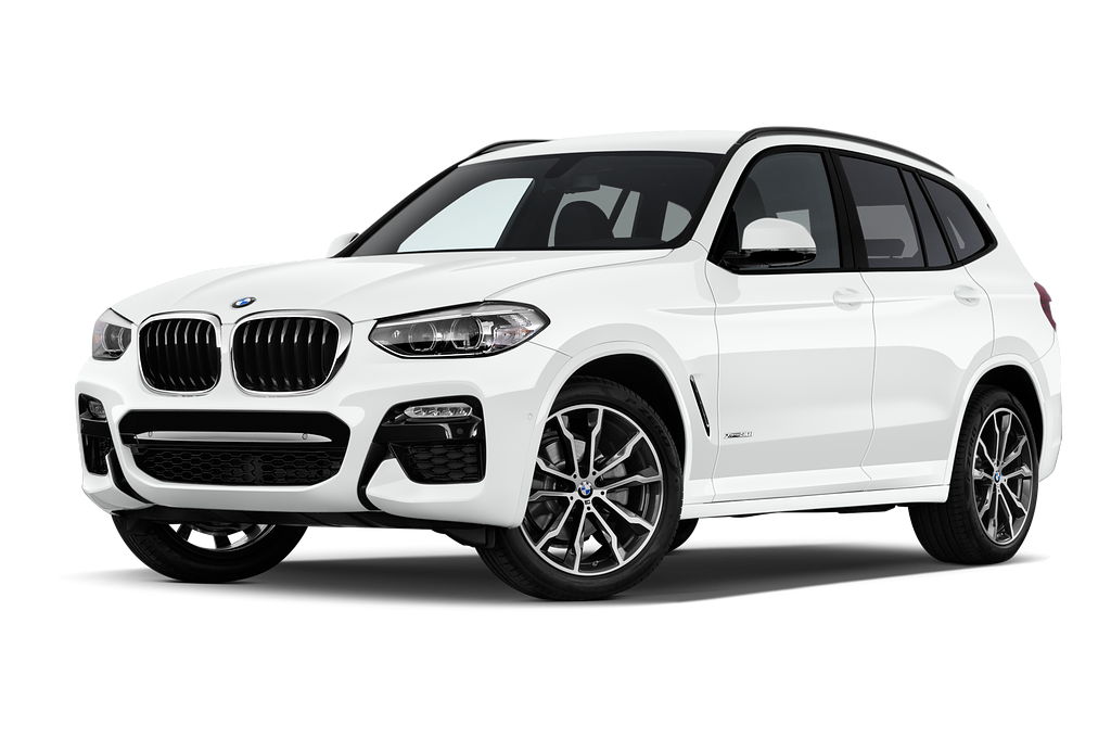 BMW X3 (Baujahr 2022) M Sport 5 Türen seitlich vorne mit Felge