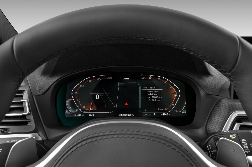 BMW X3 (Baujahr 2022) M Sport 5 Türen Tacho und Fahrerinstrumente