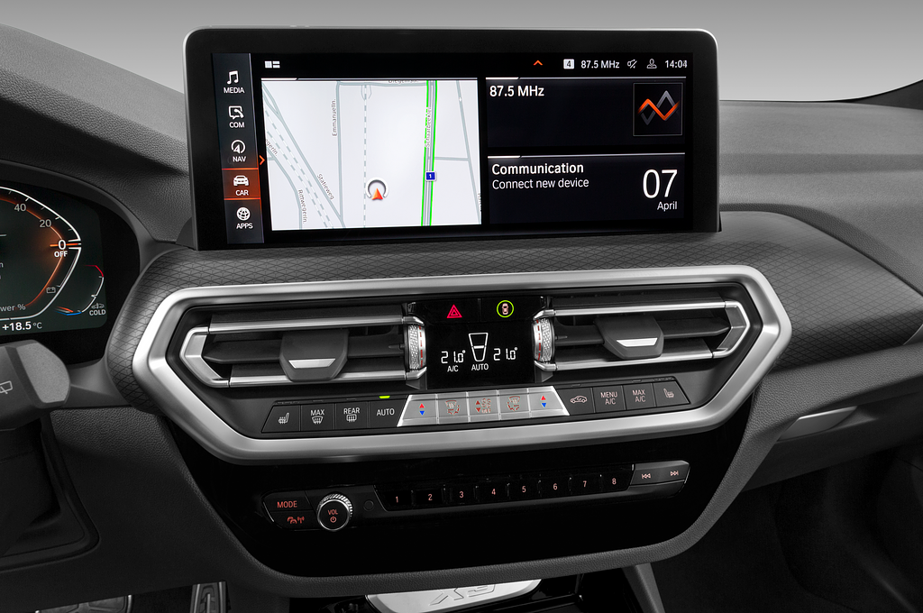 BMW X3 (Baujahr 2022) M Sport 5 Türen Temperatur und Klimaanlage