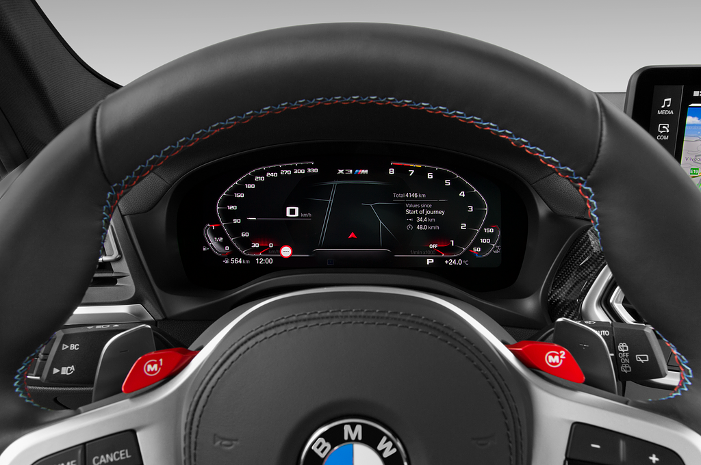 BMW X3 M (Baujahr 2022) M Competition 5 Türen Tacho und Fahrerinstrumente