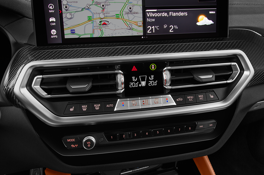 BMW X3 M (Baujahr 2022) M Competition 5 Türen Temperatur und Klimaanlage